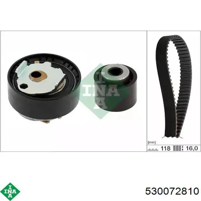 Correia do mecanismo de distribuição de gás, kit Peugeot/Citroen 1654516180
