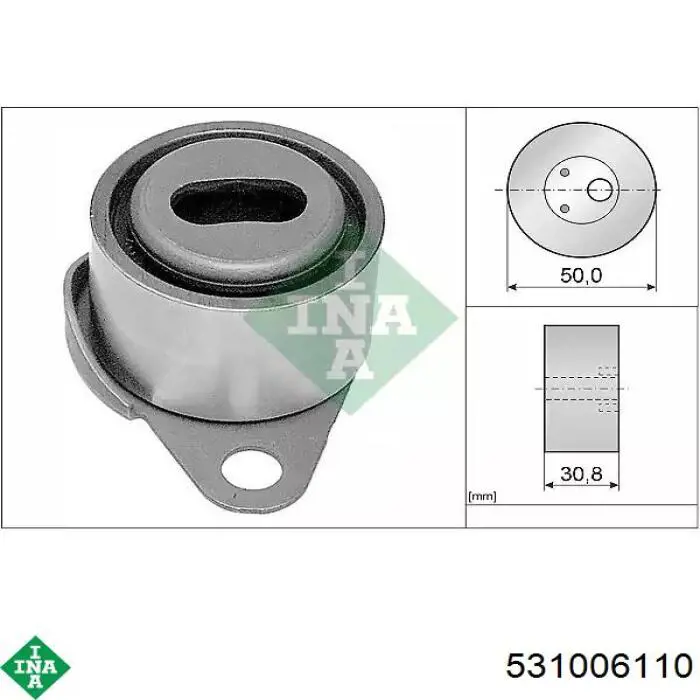 Rolo de reguladora de tensão da correia do mecanismo de distribuição de gás INA 531006110 preço, a partir de 32,88 USD