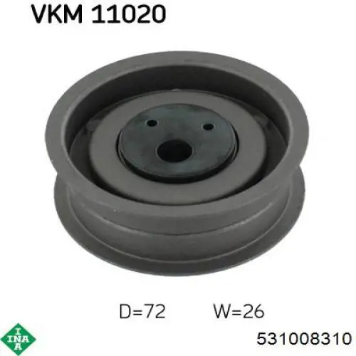 Rolo de reguladora de tensão da correia de transmissão INA 531008310 preço, a partir de 28,37 USD