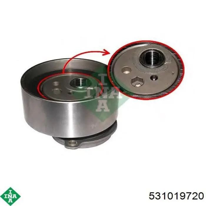 Rolo de reguladora de tensão da correia do mecanismo de distribuição de gás INA 531019720 preço, a partir de 67,45 USD