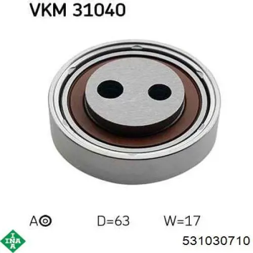 Rolo de reguladora de tensão da correia de transmissão INA 531030710 preço, a partir de 39,35 USD