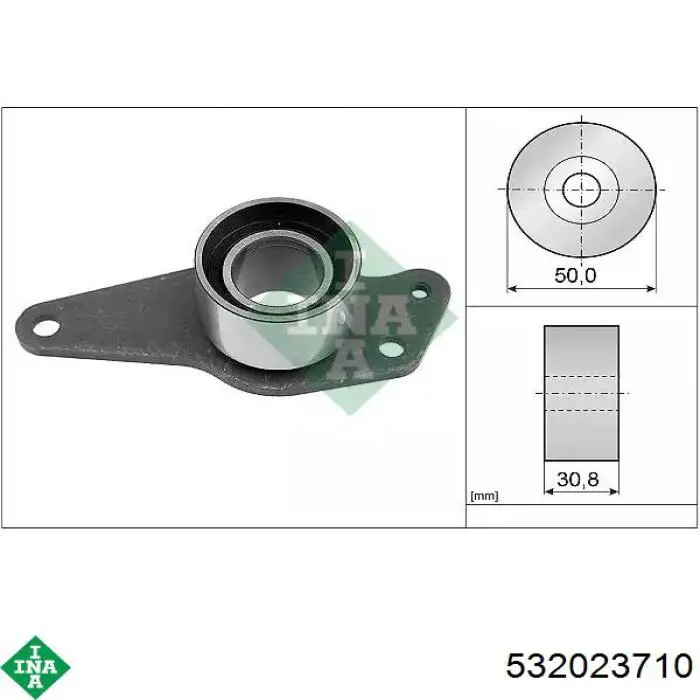 Rolo parasita da correia do mecanismo de distribuição de gás INA 532023710 preço, a partir de 24,62 USD