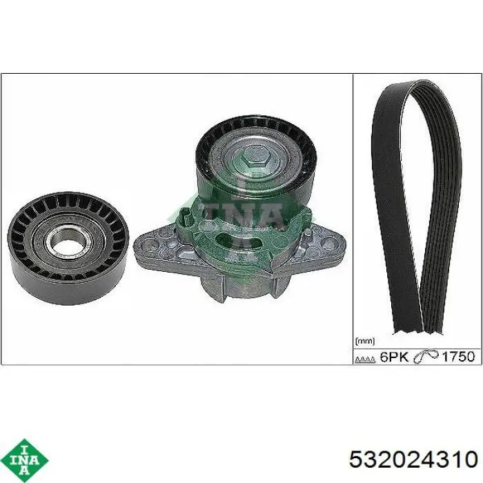 Compre 532024310 INA Rolo parasita da correia de transmissão