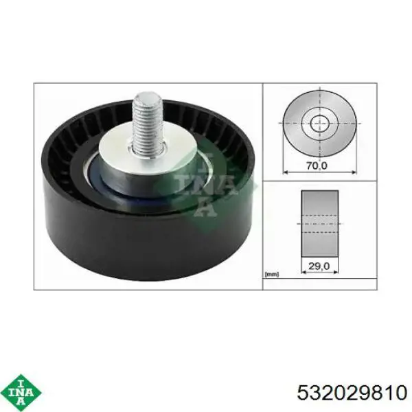 Rolo parasita da correia de transmissão INA 532029810 preço, a partir de 20,87 USD
