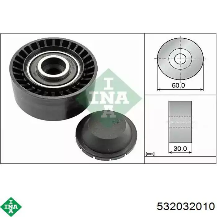 Rolo parasita da correia de transmissão INA 532032010 preço, a partir de 20,67 USD