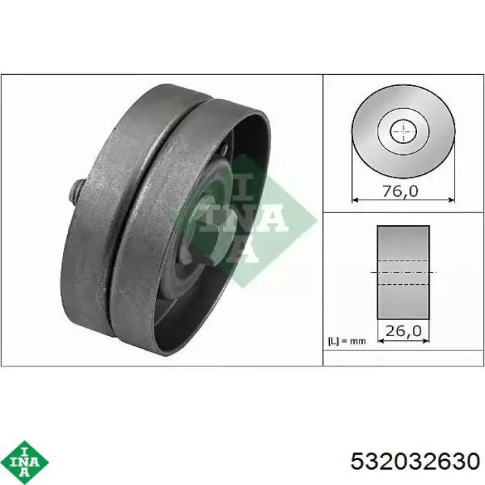Rolo parasita da correia de transmissão INA 532032630 preço, a partir de 21,03 USD