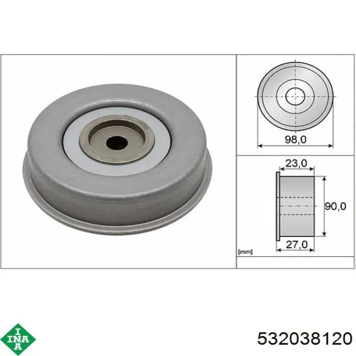 Compre 532038120 INA Rolo parasita da correia de transmissão