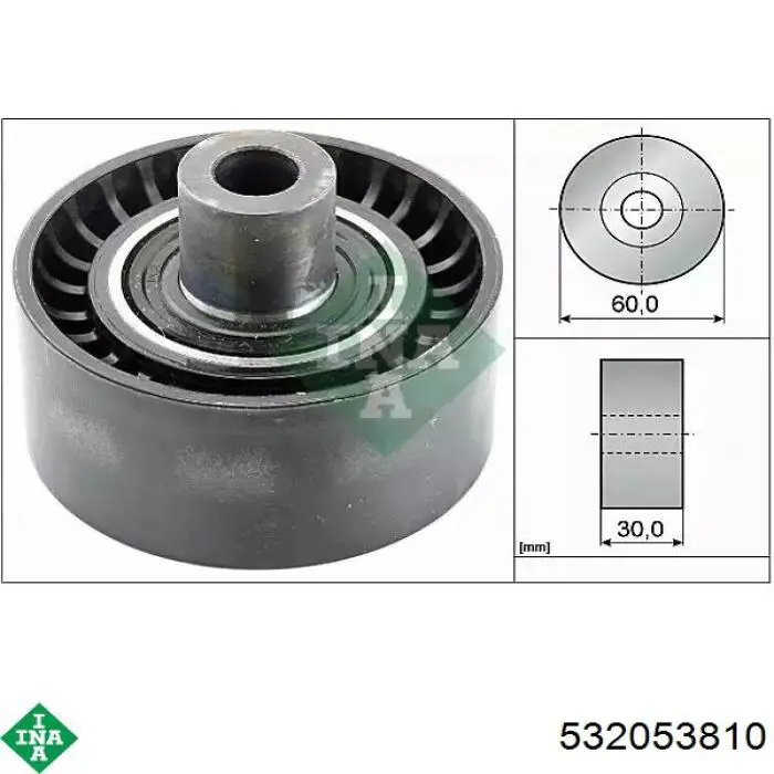 Rolo parasita da correia de transmissão INA 532053810 preço, a partir de 21,64 USD