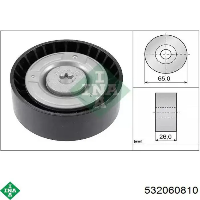Rolo parasita da correia de transmissão INA 532060810 preço, a partir de 13,73 USD