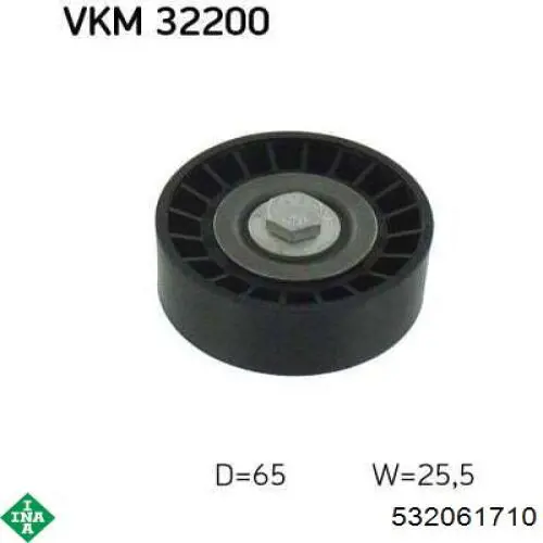 Compre 532061710 INA Rolo parasita da correia de transmissão