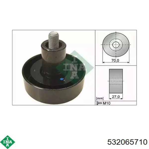 Rolo parasita da correia de transmissão INA 532065710 preço, a partir de 29,35 USD