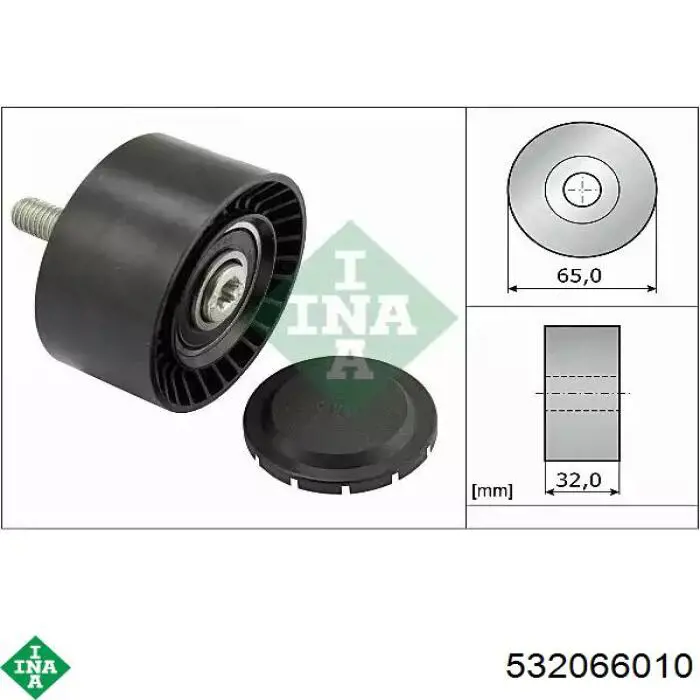 Rolo parasita da correia de transmissão INA 532066010 preço, a partir de 29,33 USD