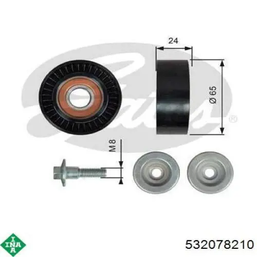 Compre 532078210 INA Rolo parasita da correia de transmissão