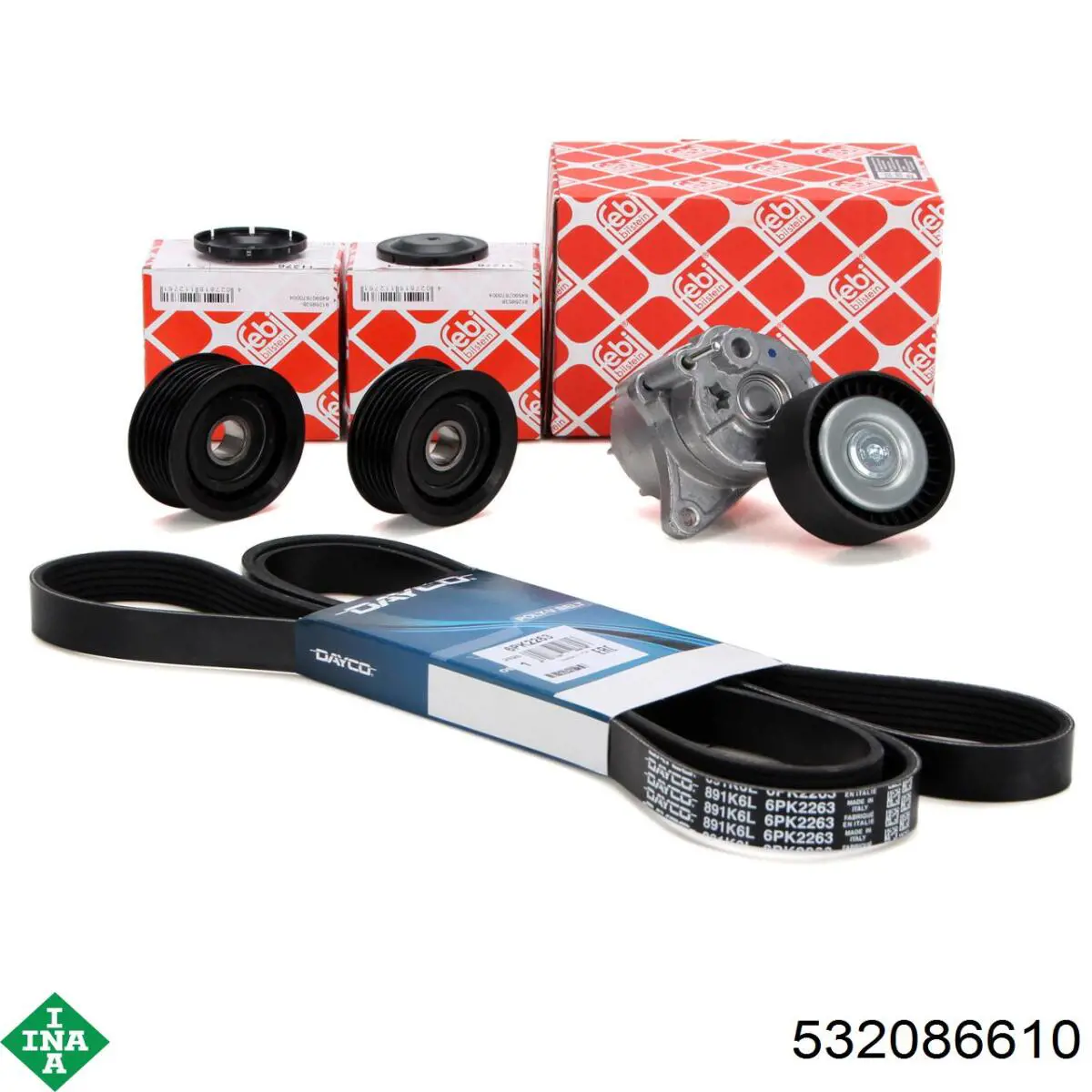 Compre 532086610 INA Rolo parasita da correia de transmissão