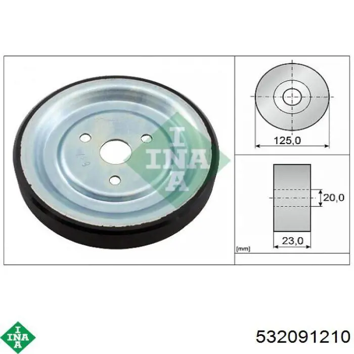 Polia da bomba de água INA 532091210 preço, a partir de 38,74 USD