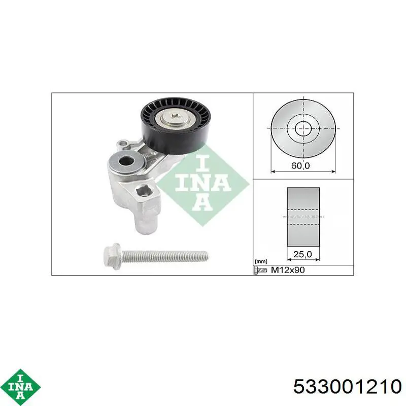 Compre 533001210 INA Reguladora de tensão da correia de transmissão