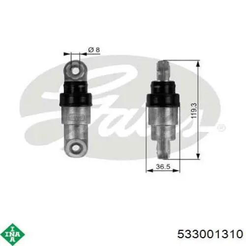 Reguladora de tensão da correia de transmissão INA 533001310 preço, a partir de 33,10 USD