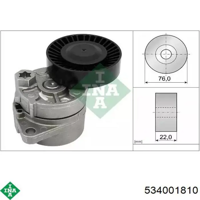 Reguladora de tensão da correia de transmissão INA 534001810 preço, a partir de 47,96 USD