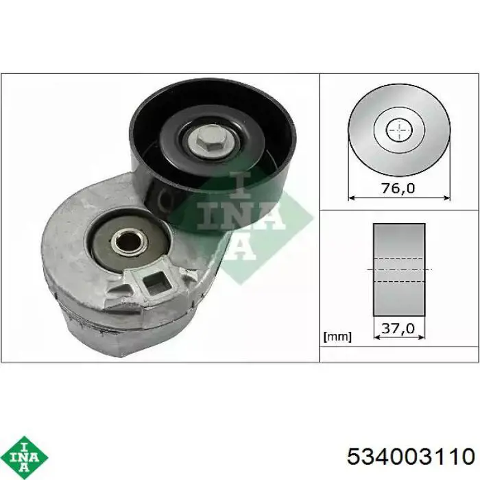 Reguladora de tensão da correia de transmissão INA 534003110 preço, a partir de 81,86 USD