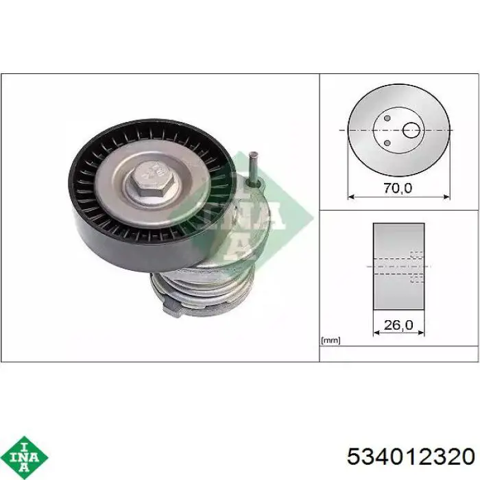 Reguladora de tensão da correia de transmissão INA 534012320 preço, a partir de 45,37 USD
