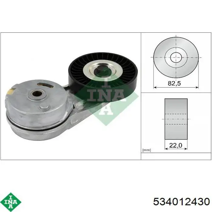 Reguladora de tensão da correia de transmissão INA 534012430 preço, a partir de 46,05 USD