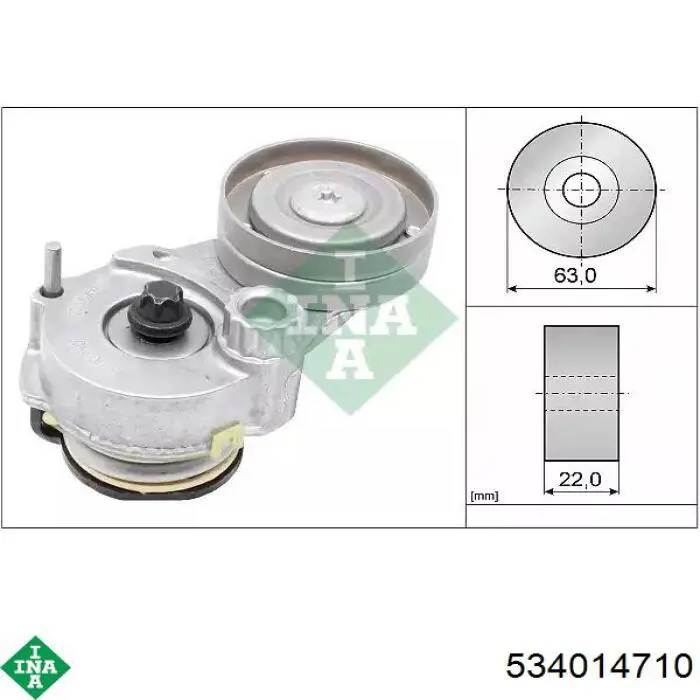 Reguladora de tensão da correia de transmissão INA 534014710 preço, a partir de 51,62 USD