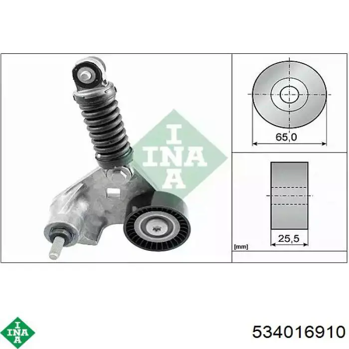 Reguladora de tensão da correia de transmissão INA 534016910 preço, a partir de 103,61 USD