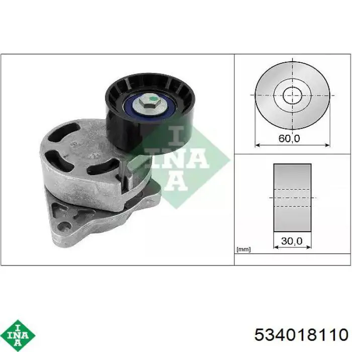 Reguladora de tensão da correia de transmissão INA 534018110 preço, a partir de 63,10 USD