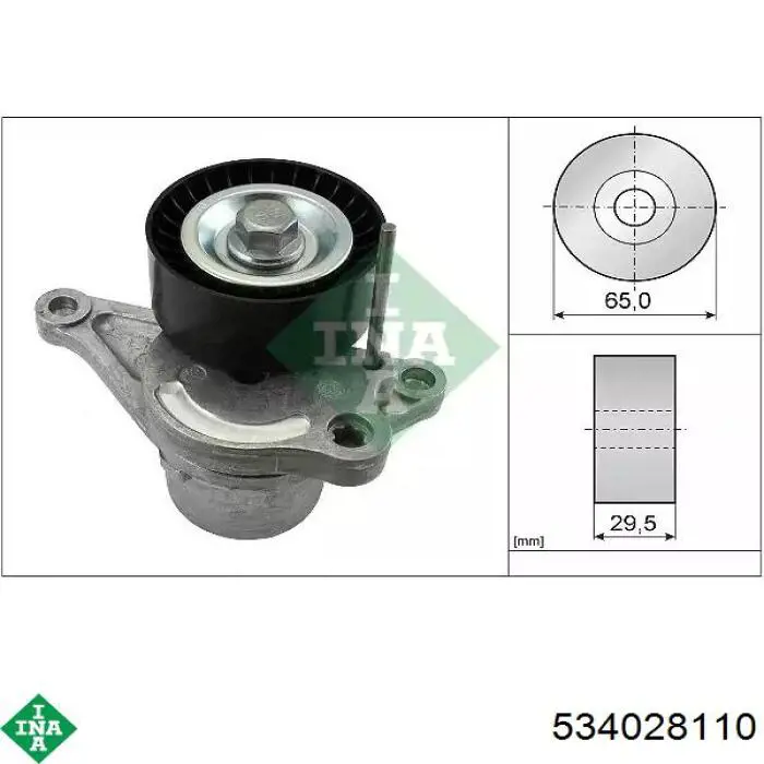 Reguladora de tensão da correia de transmissão INA 534028110 preço, a partir de 37,86 USD