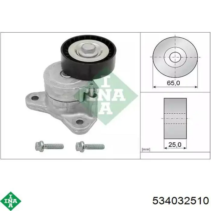 Reguladora de tensão da correia de transmissão INA 534032510 preço, a partir de 63,41 USD