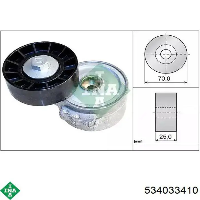 Reguladora de tensão da correia de transmissão INA 534033410 preço, a partir de 45,87 USD