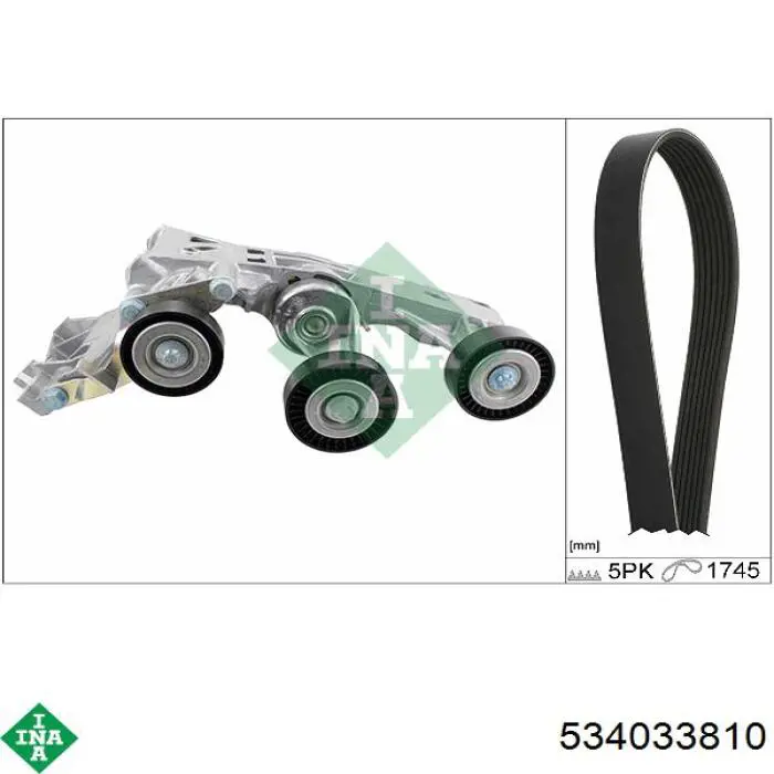 Compre 534033810 INA Reguladora de tensão da correia de transmissão