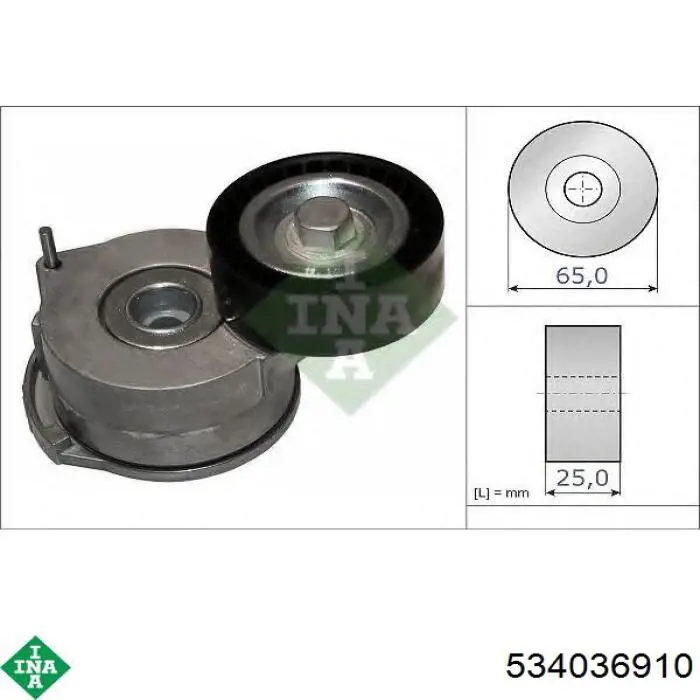 Reguladora de tensão da correia de transmissão INA 534036910 preço, a partir de 51,36 USD