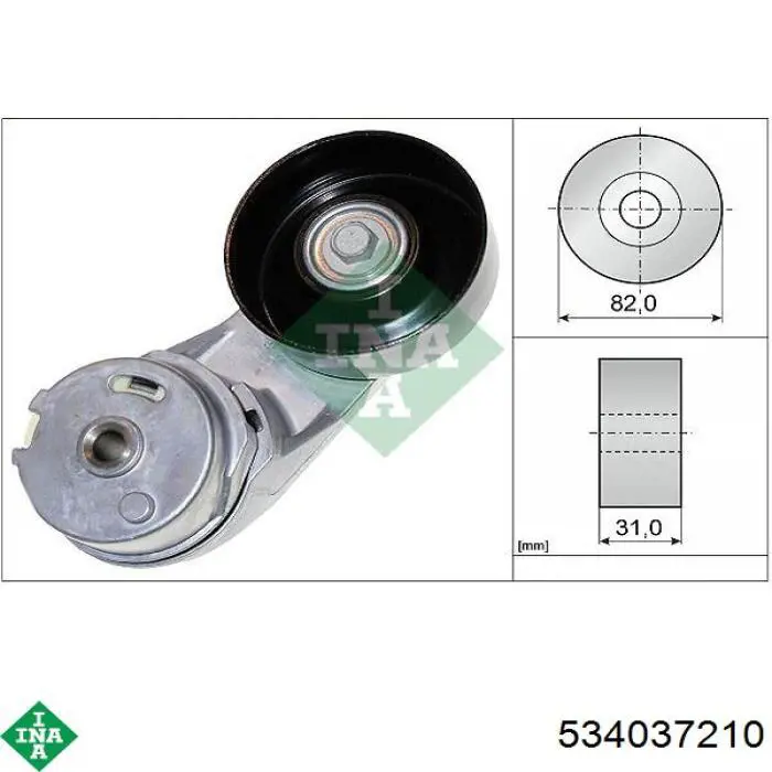 Reguladora de tensão da correia de transmissão INA 534037210 preço, a partir de 57,54 USD