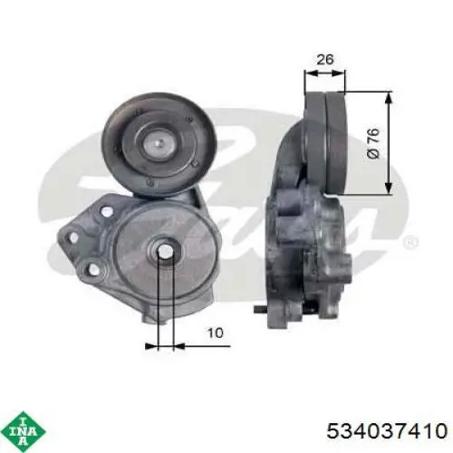 Compre 534037410 INA Reguladora de tensão da correia de transmissão