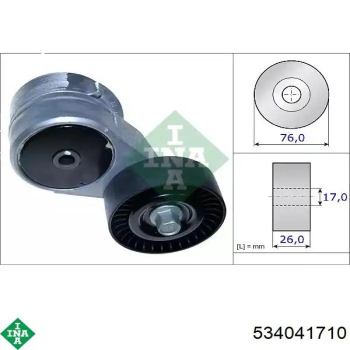 Reguladora de tensão da correia de transmissão INA 534041710 preço, a partir de 42,30 USD