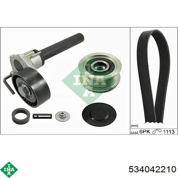 Rolo de reguladora de tensão da correia de transmissão INA 534042210 preço, a partir de 18,42 USD