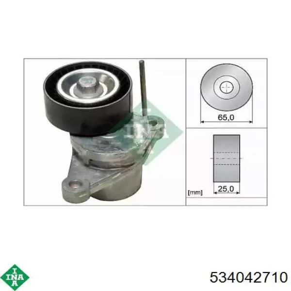 Reguladora de tensão da correia de transmissão INA 534042710 preço, a partir de 35,10 USD