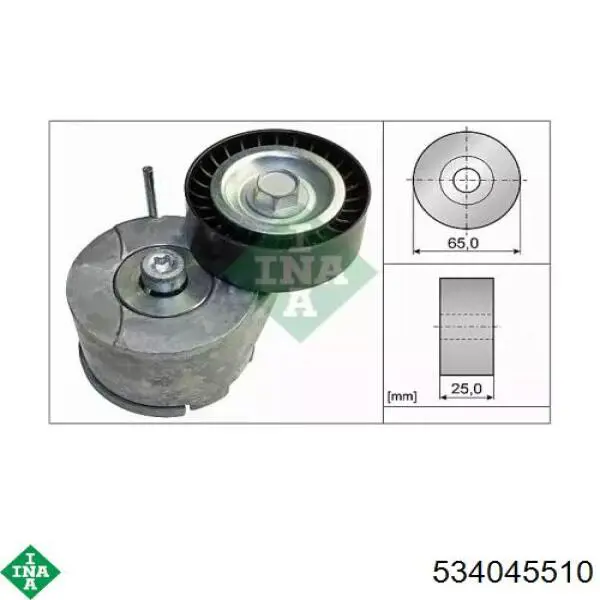 Reguladora de tensão da correia de transmissão INA 534045510 preço, a partir de 48,17 USD