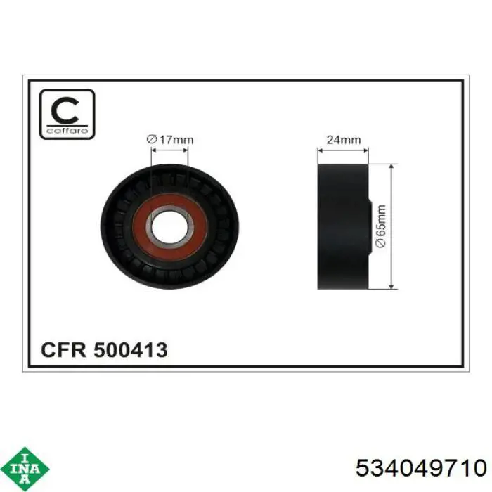 Compre 534049710 INA Reguladora de tensão da correia de transmissão