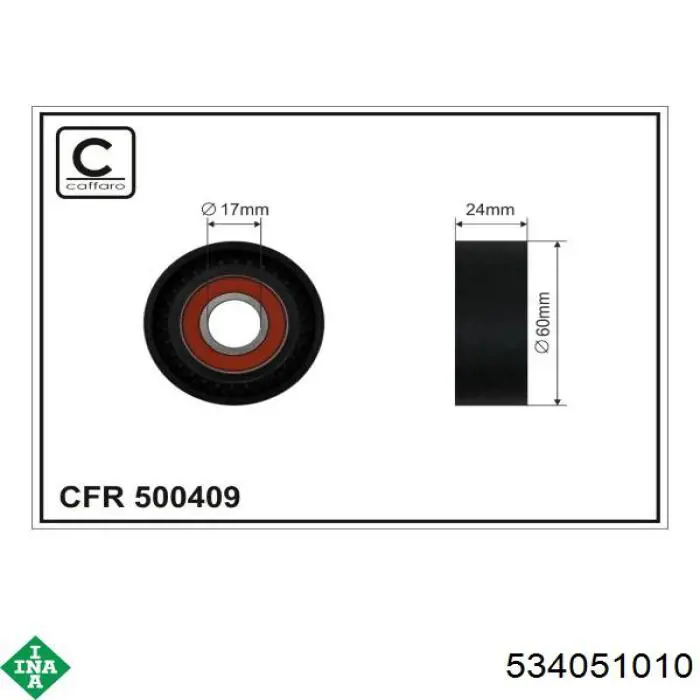 Reguladora de tensão da correia de transmissão INA 534051010 preço, a partir de 32,53 USD