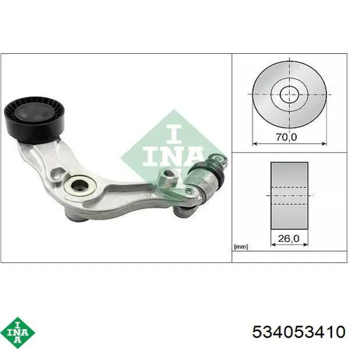 Reguladora de tensão da correia de transmissão INA 534053410 preço, a partir de 29,14 USD