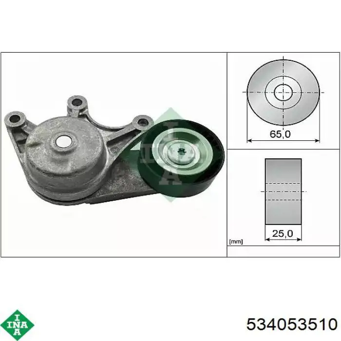 Reguladora de tensão da correia de transmissão INA 534053510 preço, a partir de 51,61 USD