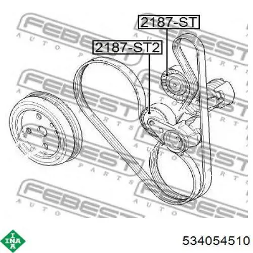 Reguladora de tensão da correia de transmissão INA 534054510 preço, a partir de 83,57 USD