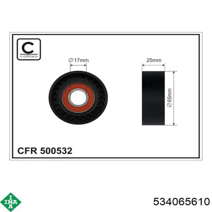 Reguladora de tensão da correia de transmissão INA 534065610 preço, a partir de 66,52 USD