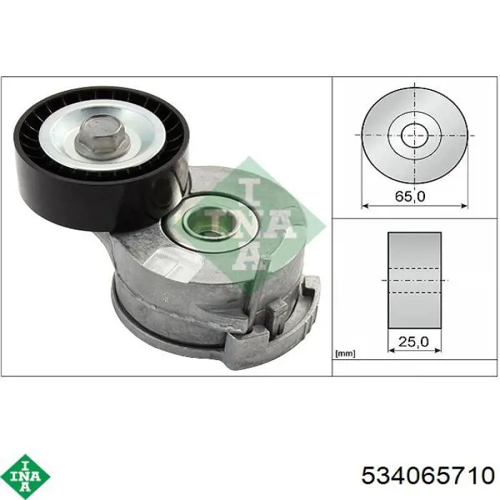 Rolo de reguladora de tensão da correia de transmissão INA 534065710 preço, a partir de 36,75 USD