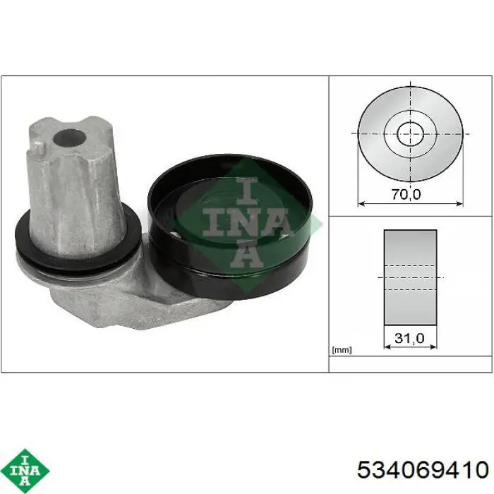 Compre 1325097 Land Rover Reguladora de tensão da correia de transmissão
