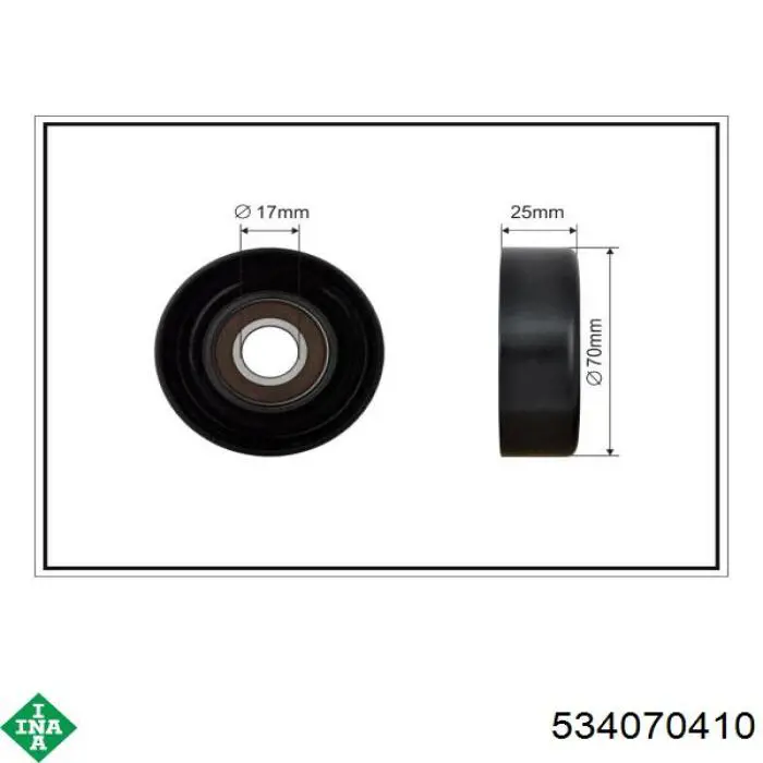 Reguladora de tensão da correia de transmissão INA 534070410 preço, a partir de 48,45 USD