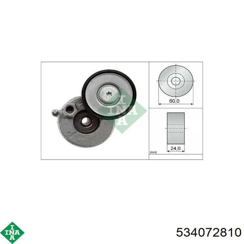 Reguladora de tensão da correia de transmissão INA 534072810 preço, a partir de 56,57 USD