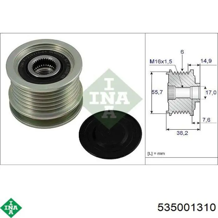 Compre 535001310 INA Polia do gerador